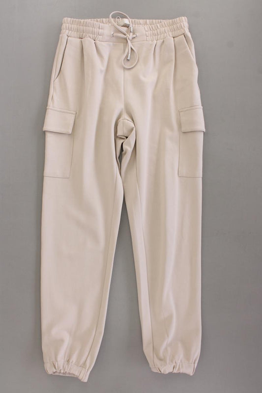 Amisu Cargohose Gr. 36 creme aus Viskose