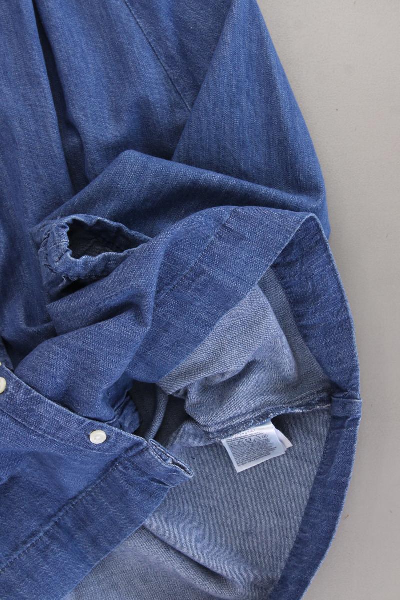H&M Jeansbluse Gr. L neu mit Etikett 3/4 Ärmel blau aus Baumwolle