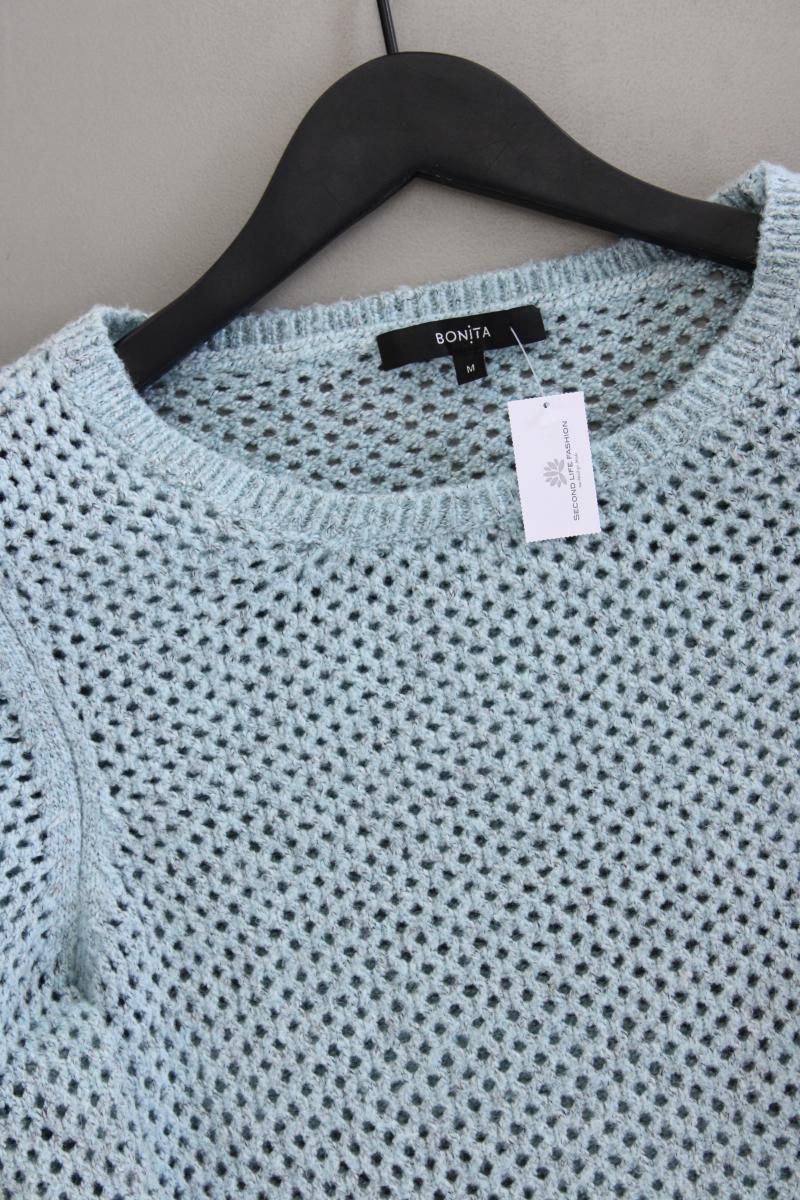 Bonita Langarmpullover Gr. M blau aus Polyacryl