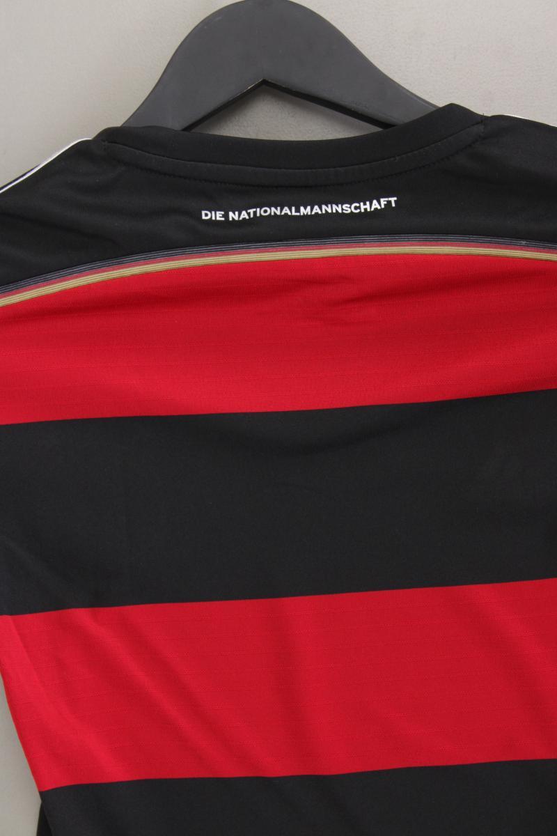Adidas Sportshirt Gr. 30/32 gestreift Kurzarm rot aus Polyester