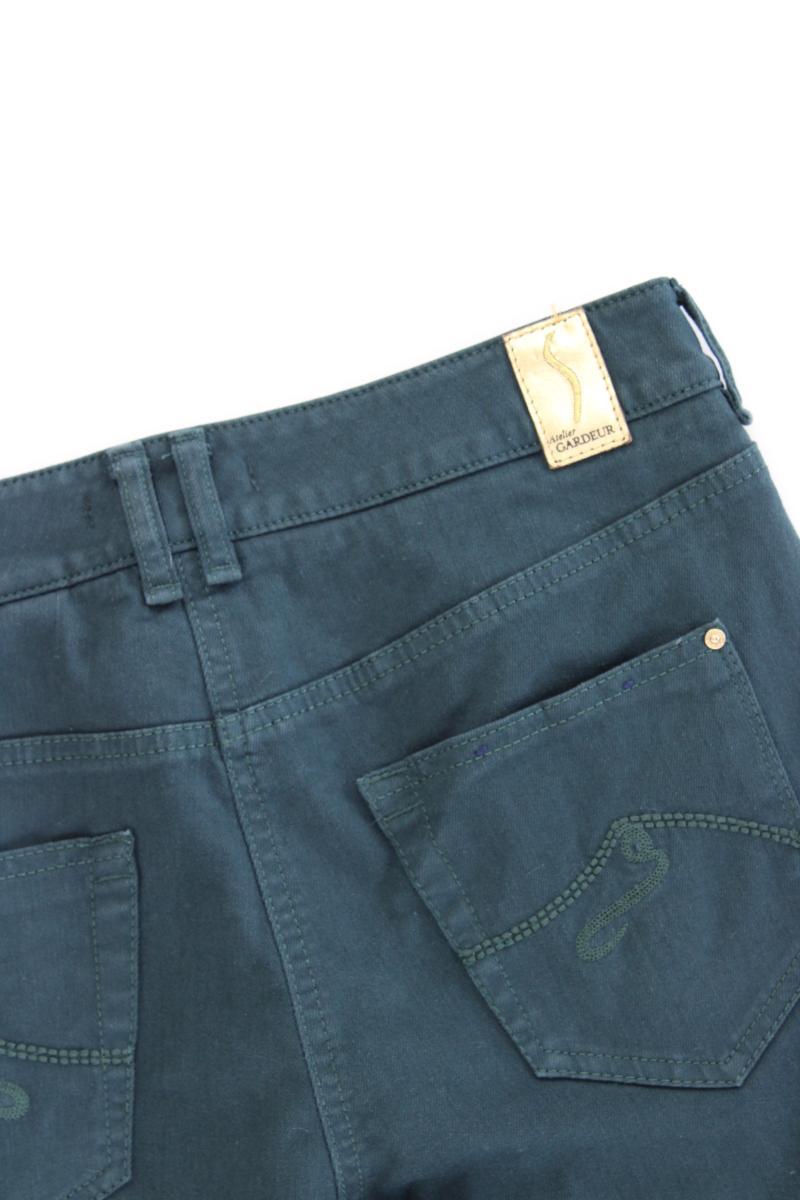 Gardeur Five-Pocket-Hose Gr. 40 grün aus Baumwolle