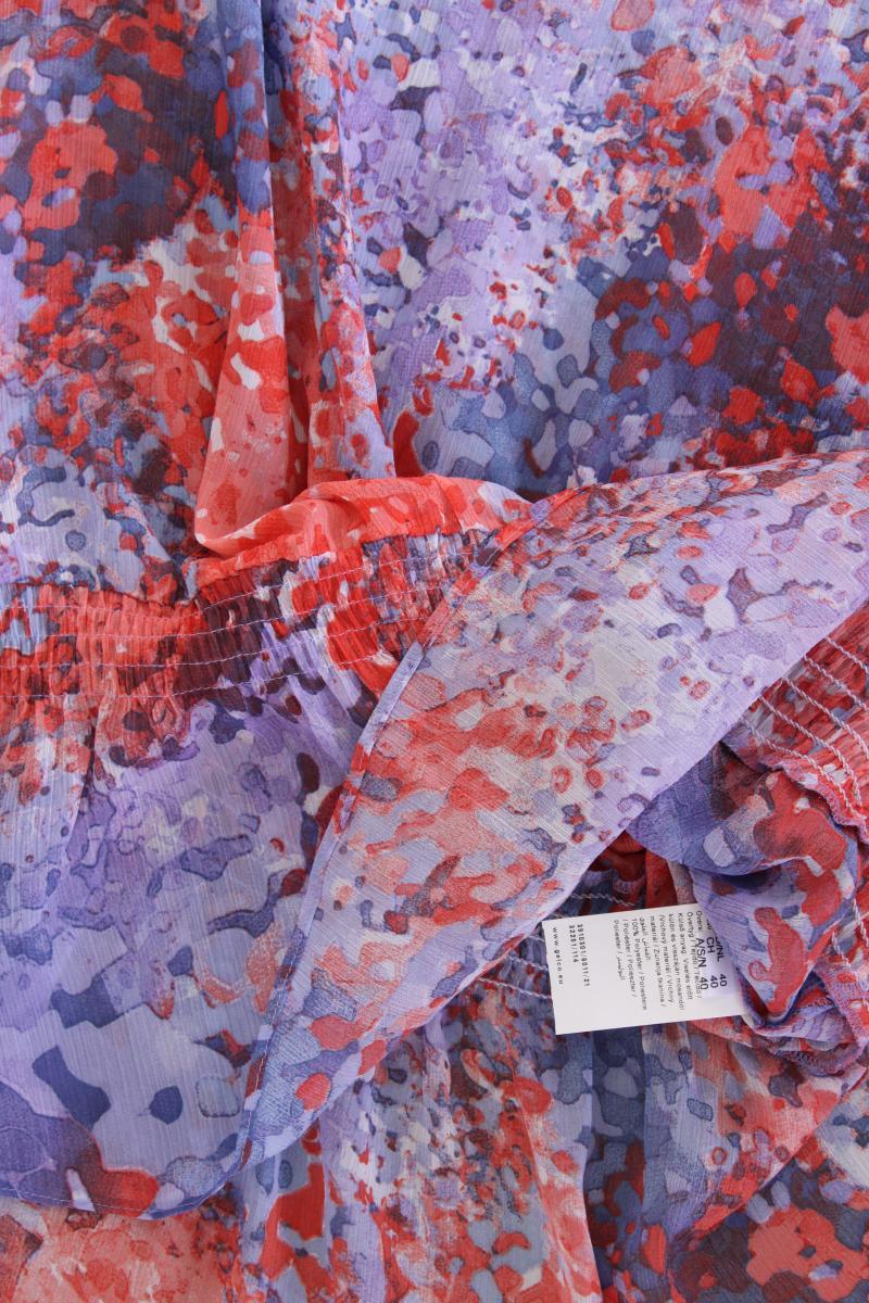 Gelco Kurzarmbluse Gr. 40 lila aus Polyester