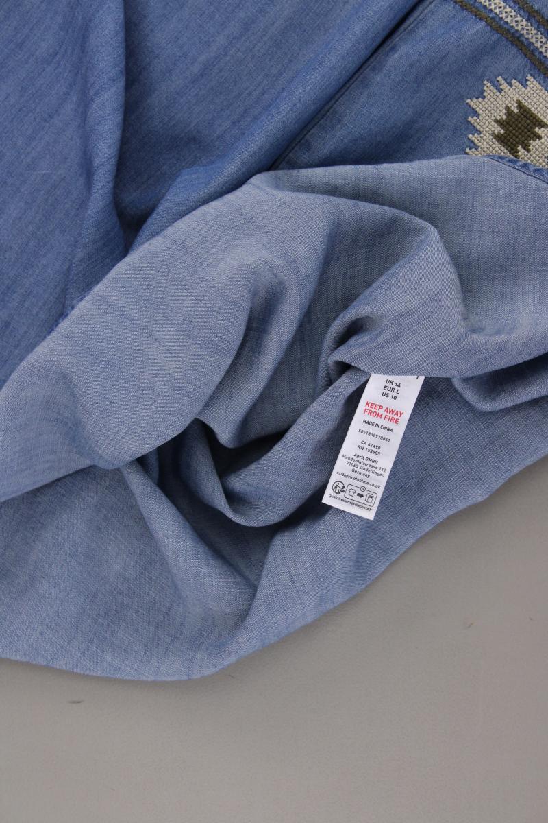 Apricot Langarmkleid Gr. L neu mit Etikett Neupreis: 65,95€! blau aus Lyocell
