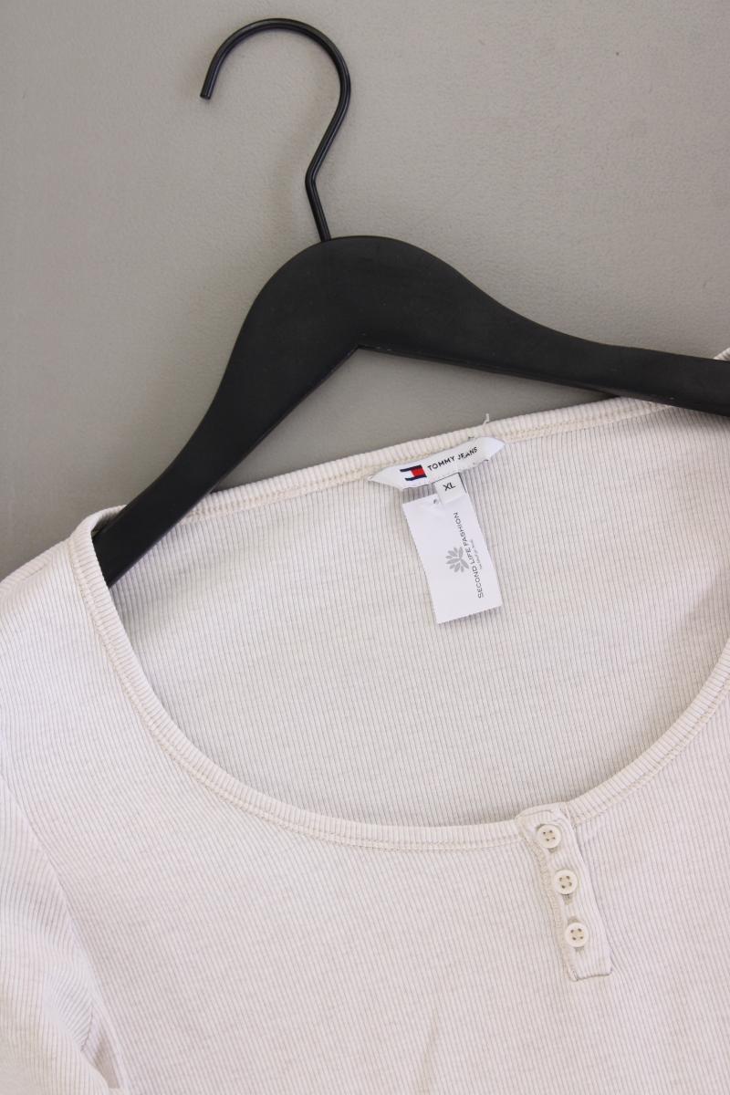 Tommy Jeans Cropped Shirt Gr. XL neuwertig 3/4 Ärmel creme