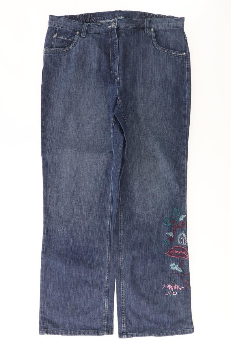 Ulla Popken Boot Cut Jeans Gr. 48 blau aus Baumwolle