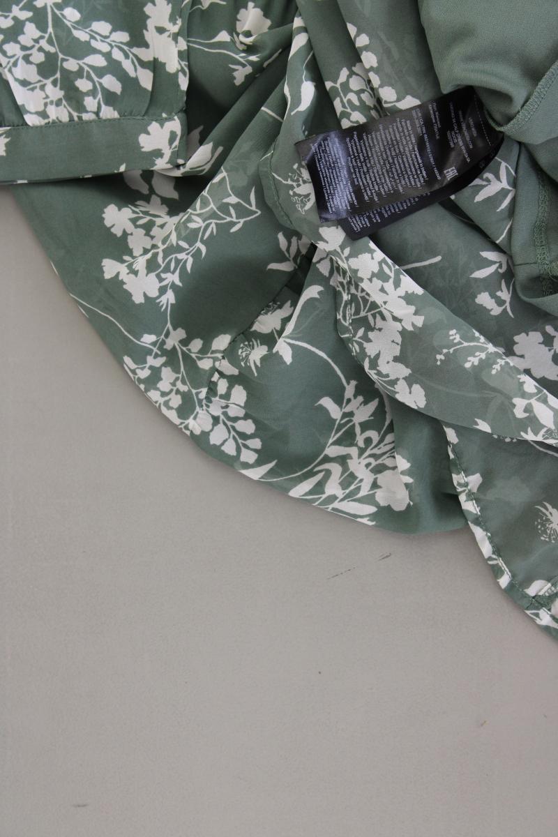 Vero Moda Maxikleid Gr. M mit Blumenmuster 3/4 Ärmel grün aus Polyester