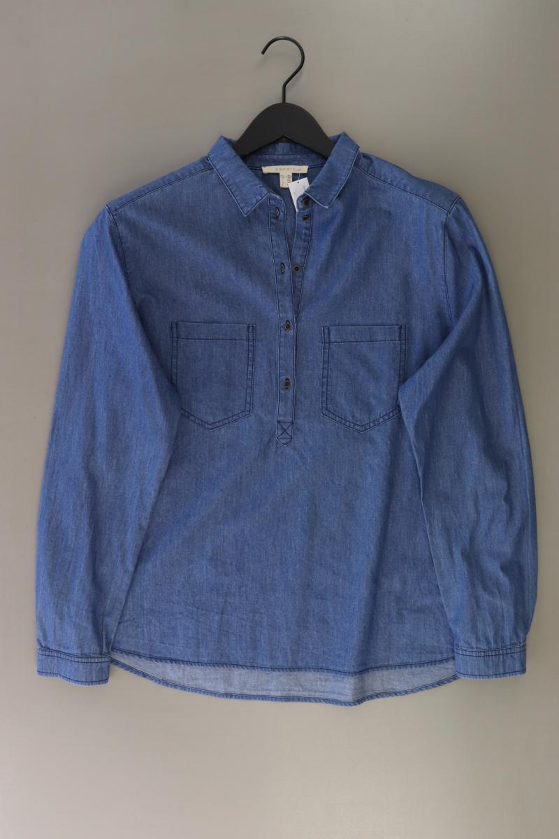 Esprit Langarmbluse Gr. XL blau