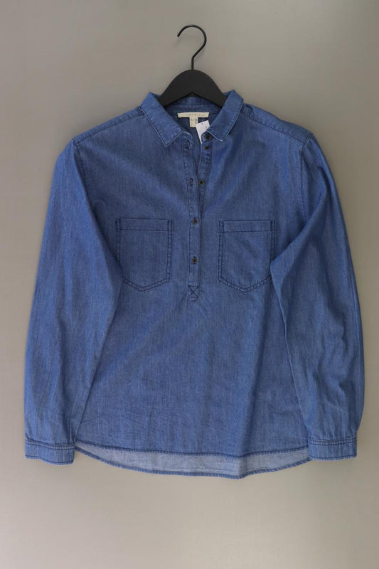 Esprit Langarmbluse Gr. XL blau