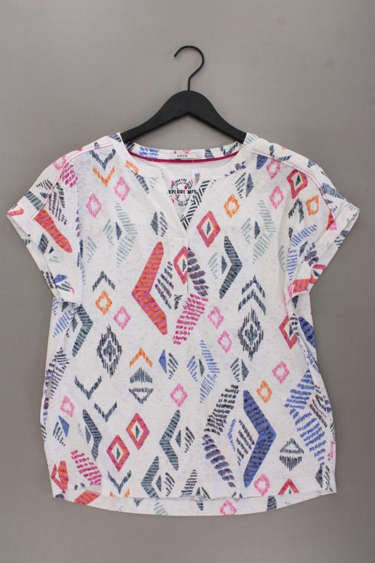Cecil Printshirt Gr. L Kurzarm mehrfarbig aus Polyester