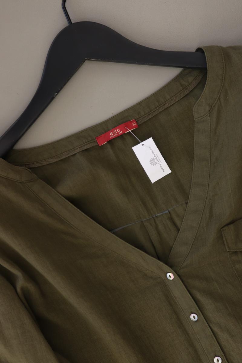 edc by Esprit Langarmbluse Gr. XL olivgrün