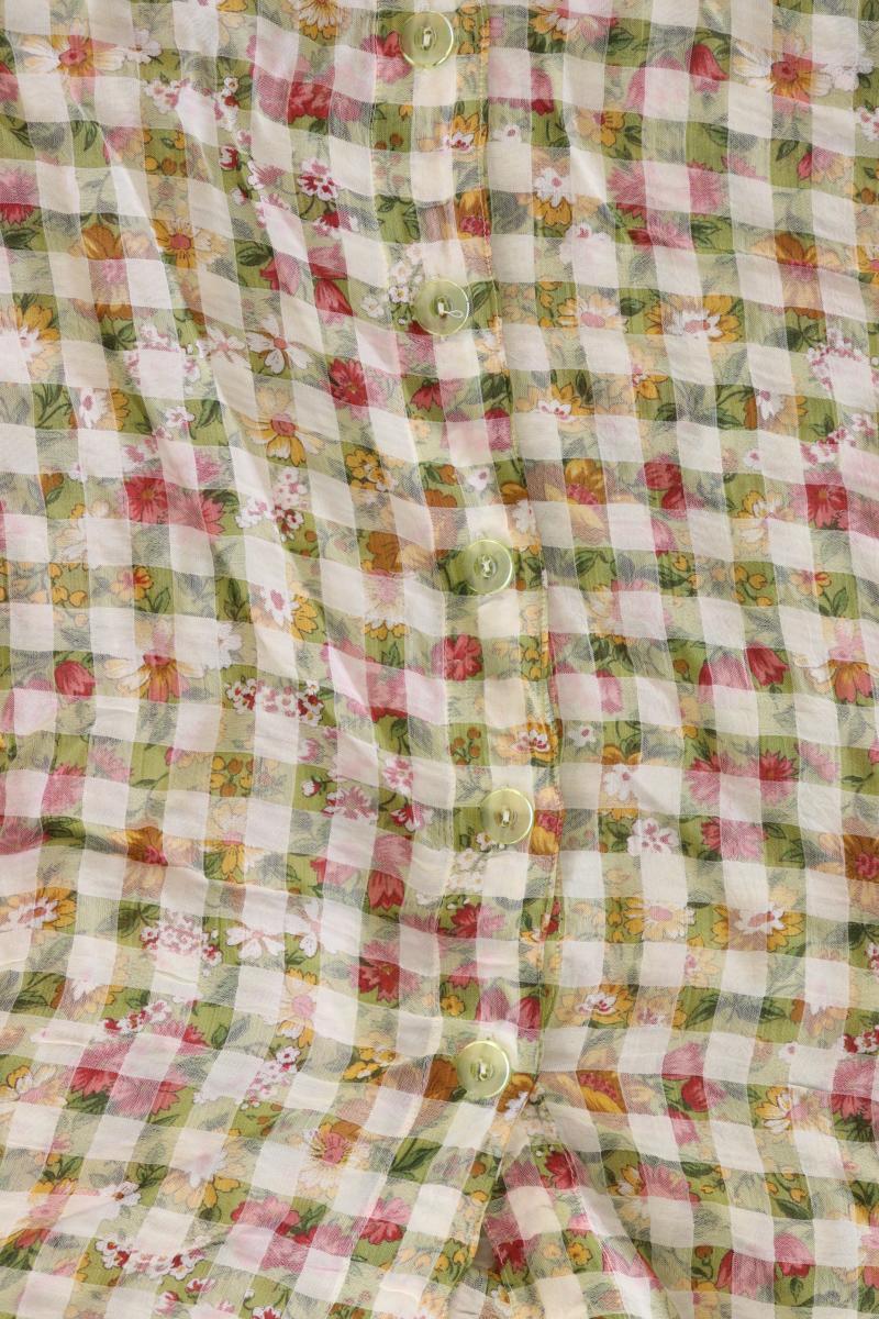 TONI Karobluse Gr. 48 kariert Kurzarm Vintage mehrfarbig