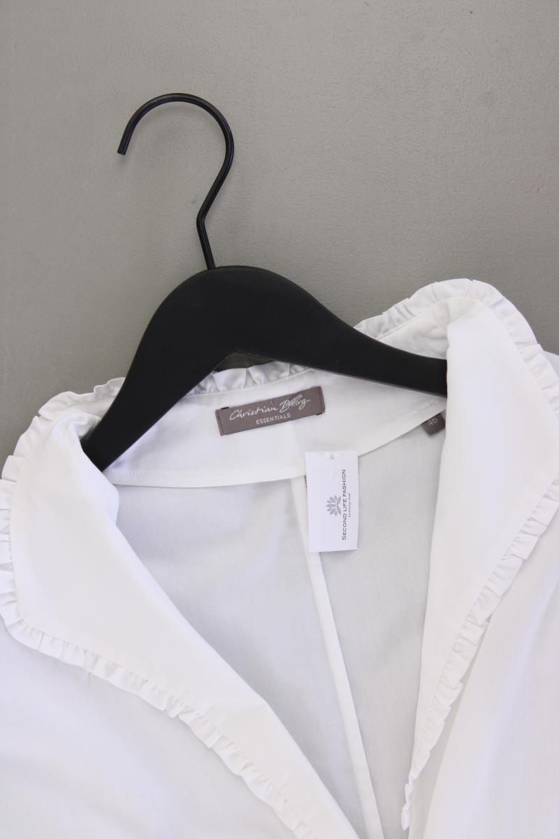 Christian Berg Classic Bluse Gr. 46 3/4 Ärmel weiß