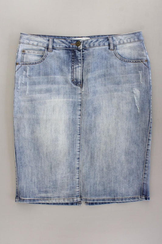 Janet & Joyce Jeansrock Gr. 44 blau aus Baumwolle