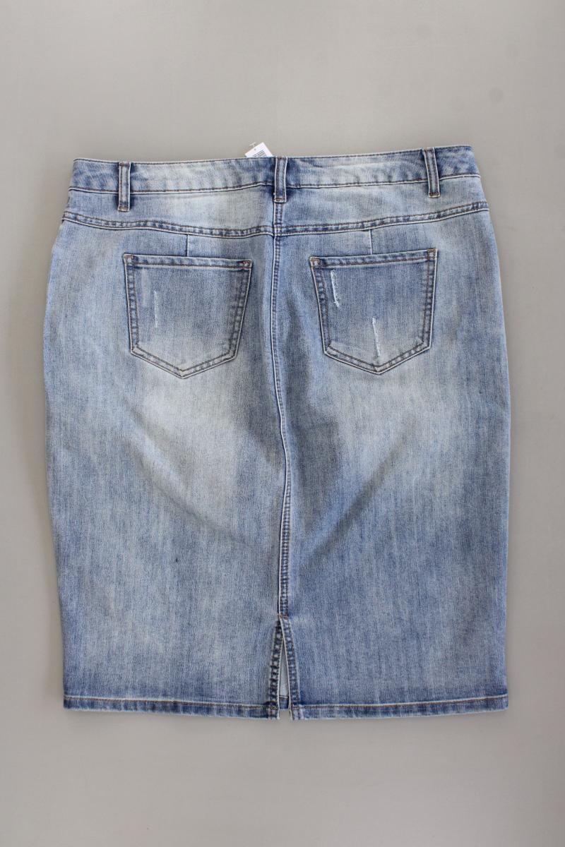 Janet & Joyce Jeansrock Gr. 44 blau aus Baumwolle