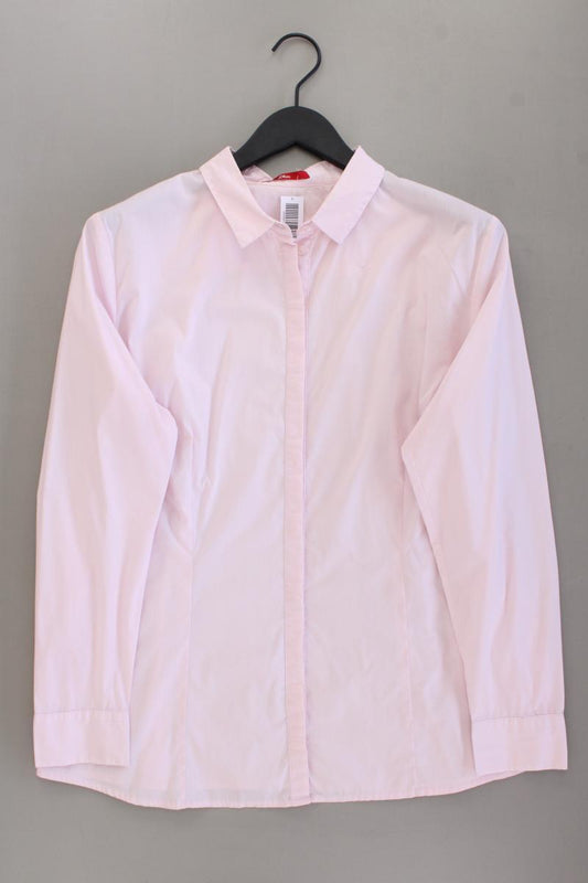 s.Oliver Langarmbluse Gr. 46 rosa aus Baumwolle