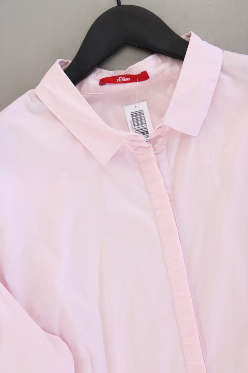 s.Oliver Langarmbluse Gr. 46 rosa aus Baumwolle