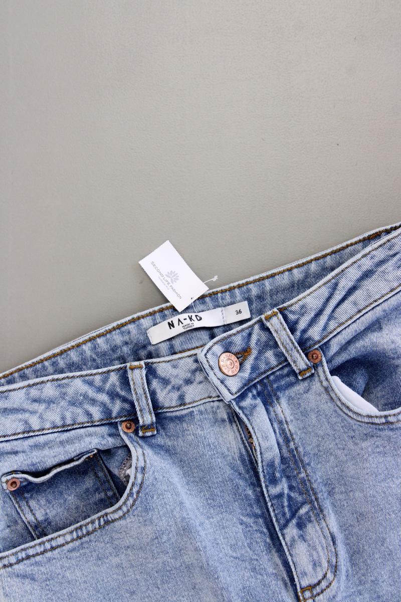 NA-KD Mom Jeans Gr. 36 blau