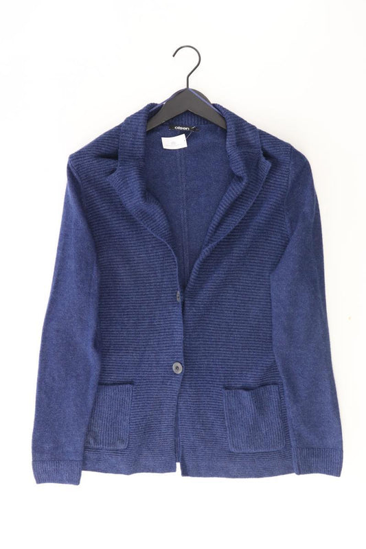 olsen Strickjacke Gr. 48 Langarm blau aus Viskose