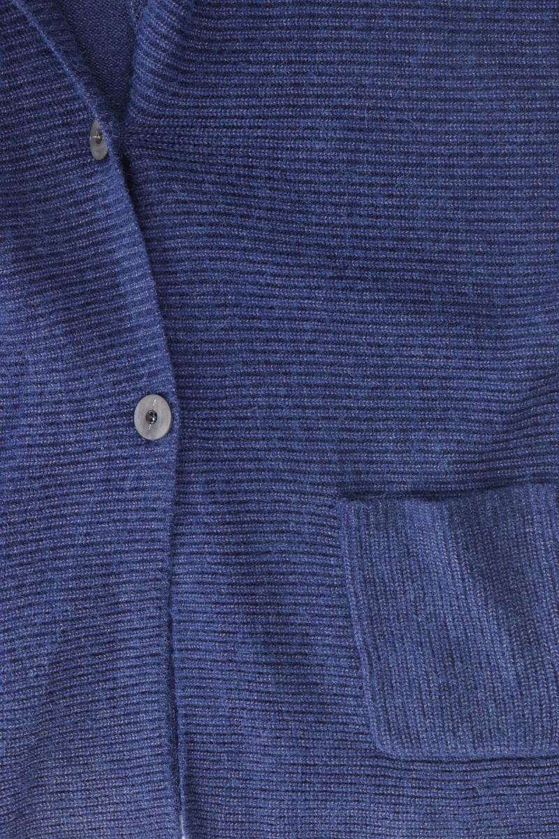 olsen Strickjacke Gr. 48 Langarm blau aus Viskose