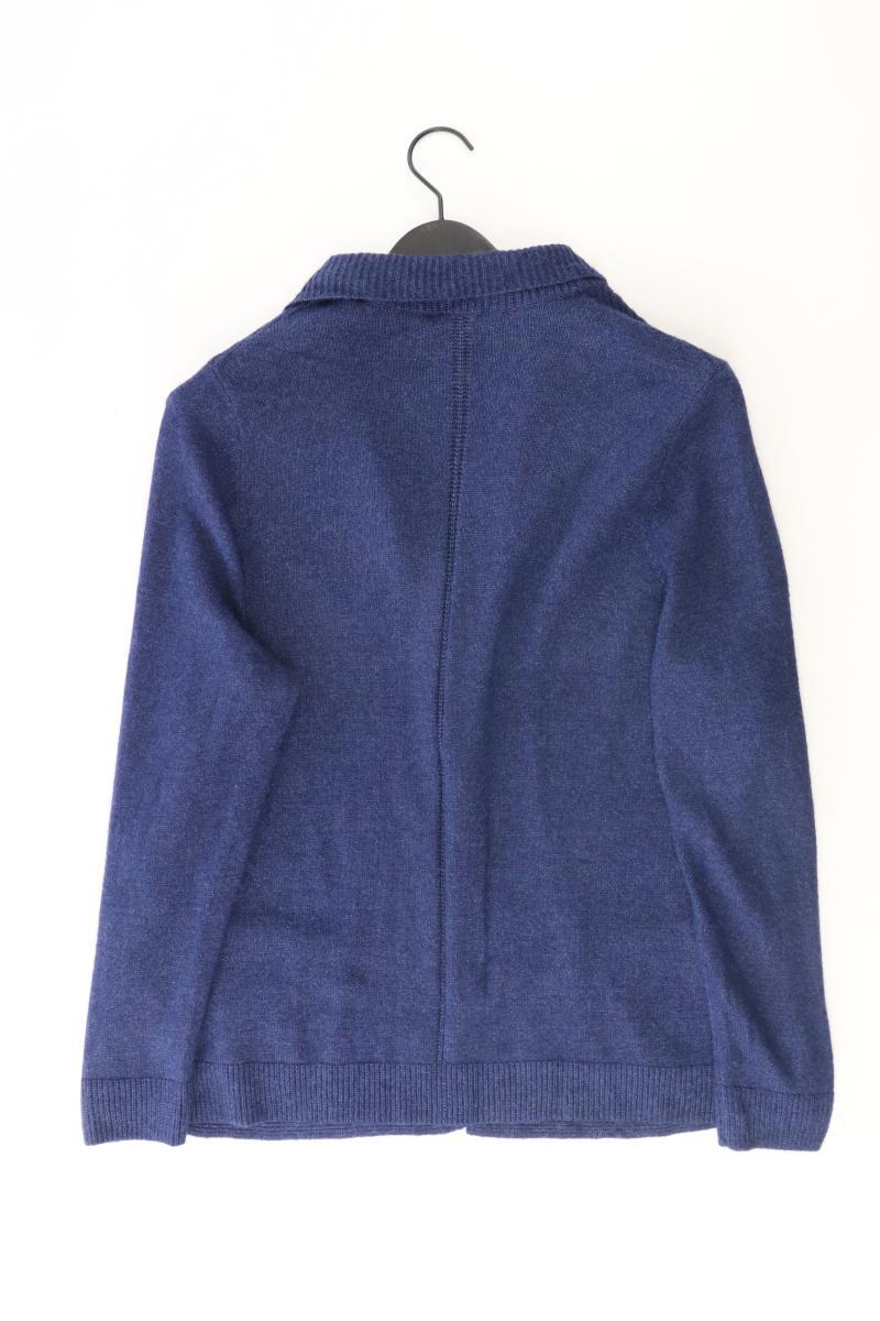 olsen Strickjacke Gr. 48 Langarm blau aus Viskose