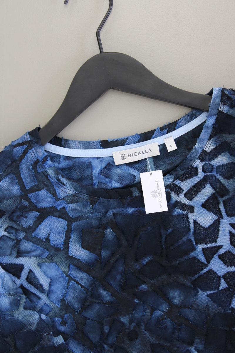 Bicalla Classic Shirt Gr. L 3/4 Ärmel blau aus Polyester