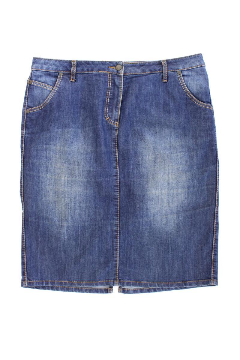 Janet & Joyce Jeansrock Gr. 44 blau aus Baumwolle