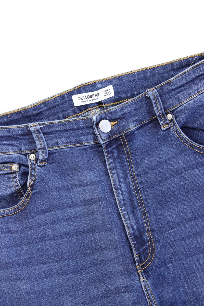 Pull&Bear Skinny Jeans Gr. 46 blau aus Baumwolle