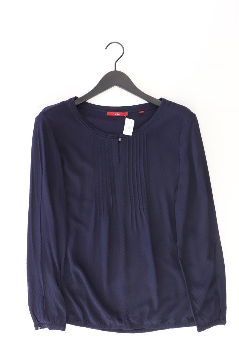 s.Oliver Langarmbluse Gr. 42 blau