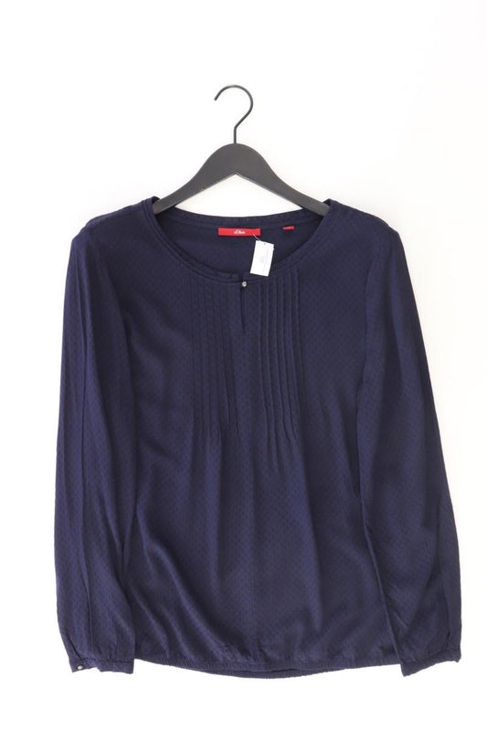 s.Oliver Langarmbluse Gr. 42 blau