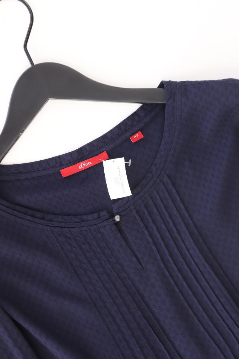 s.Oliver Langarmbluse Gr. 42 blau