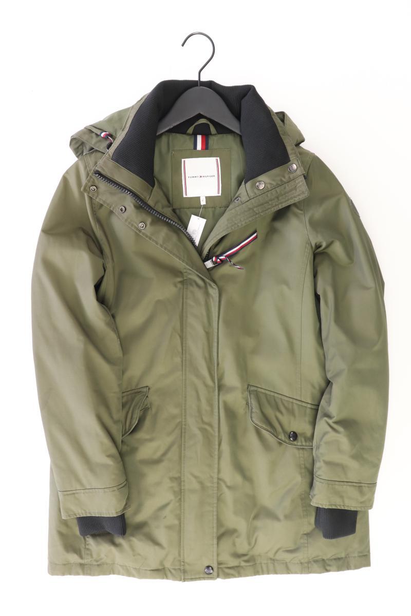 Tommy Hilfiger Wintermantel Gr. M olivgrün aus Baumwolle
