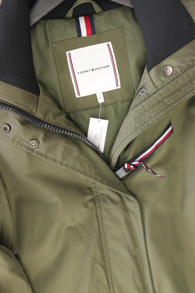 Tommy Hilfiger Wintermantel Gr. M olivgrün aus Baumwolle