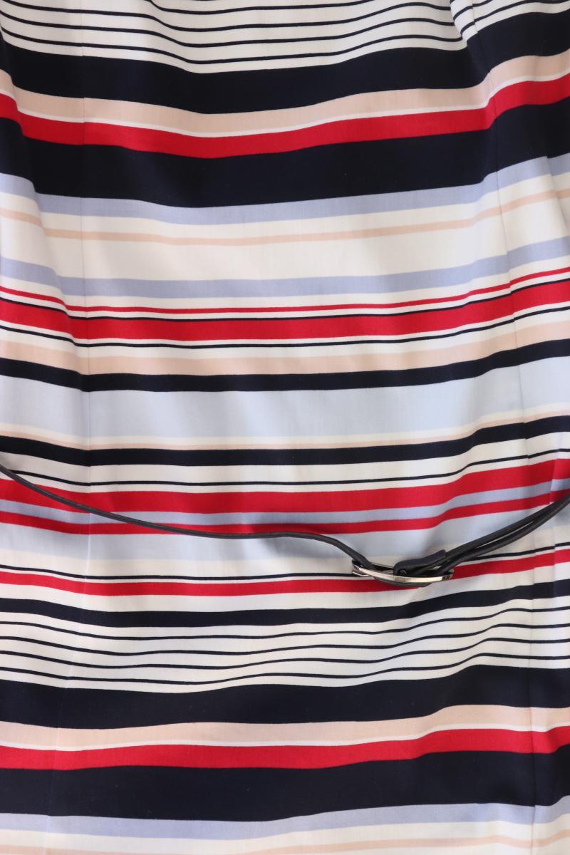 s.Oliver Premium Bleistiftkleid Gr. 44 gestreift mit Gürtel Kurzarm mehrfarbig