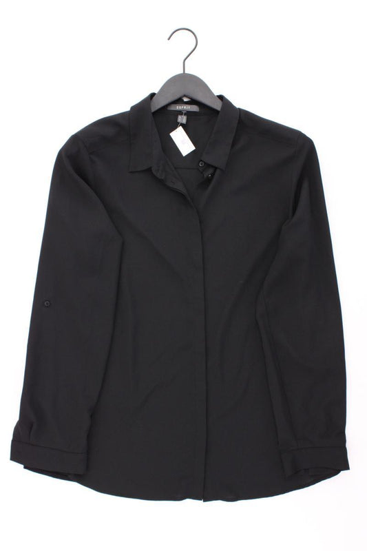 Esprit Langarmbluse Gr. 42 schwarz