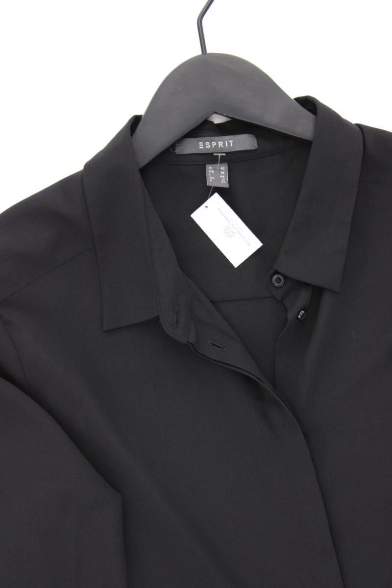 Esprit Langarmbluse Gr. 42 schwarz