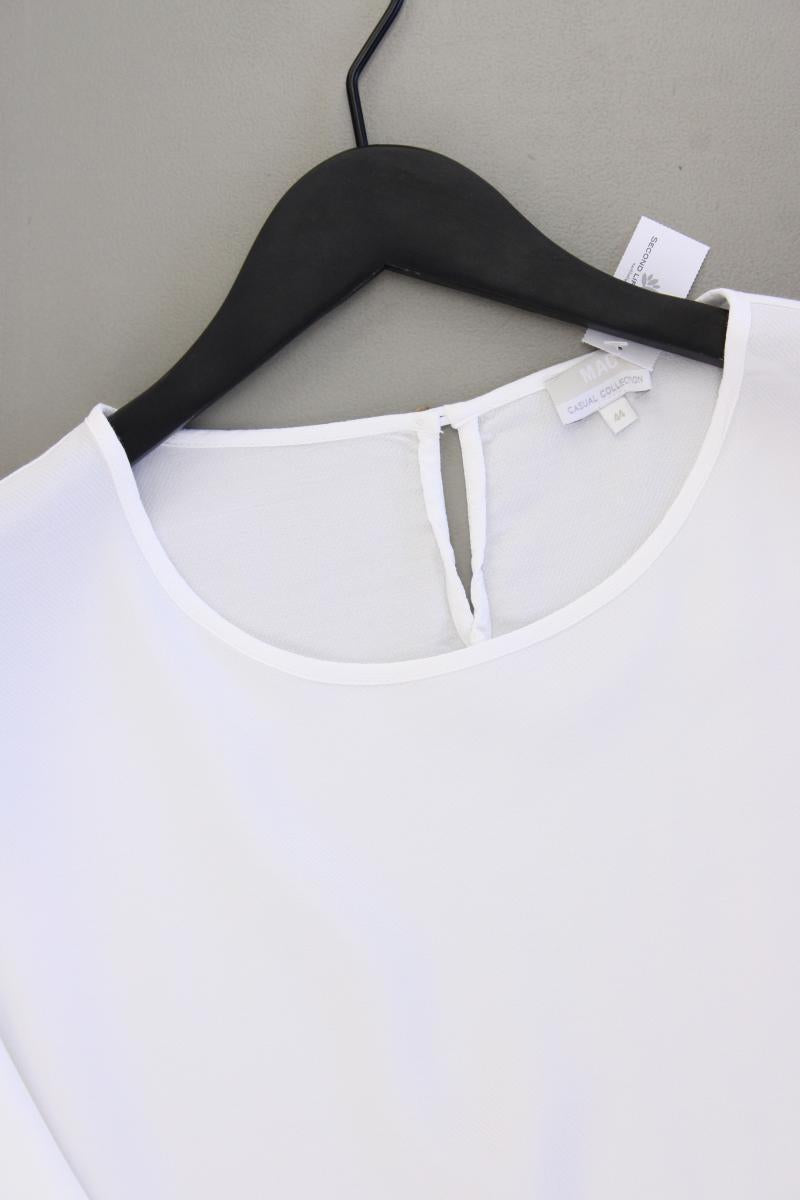 MAC Classic Bluse Gr. 44 neuwertig 3/4 Ärmel weiß aus Viskose