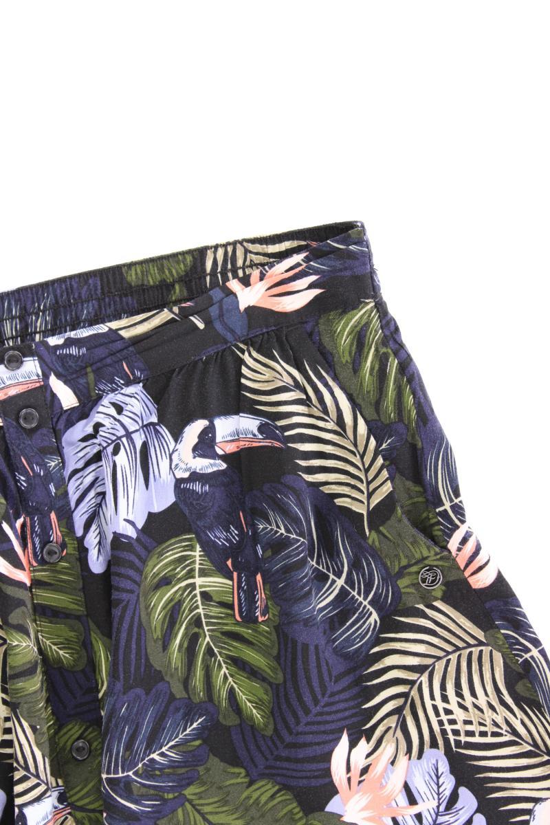 Tom Tailor (Denim) Rock Gr. L mit Blumenmuster mehrfarbig aus Viskose