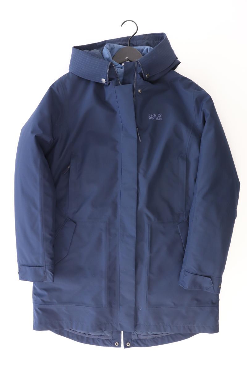 Jack Wolfskin Kapuzenmantel Gr. L blau aus Polyester