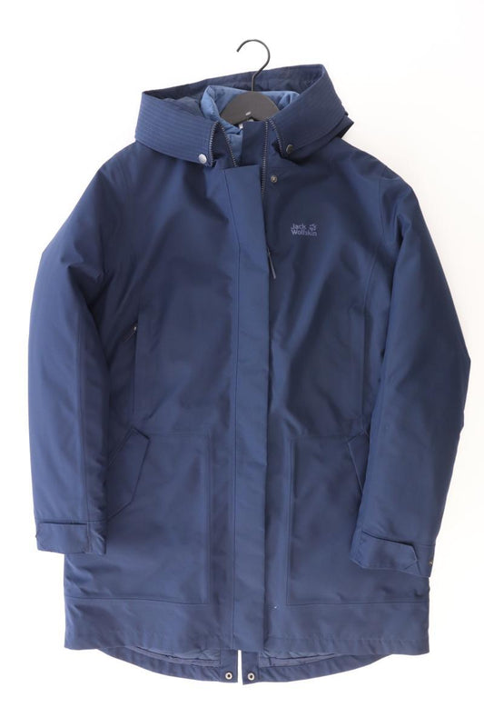 Jack Wolfskin Kapuzenmantel Gr. L blau aus Polyester