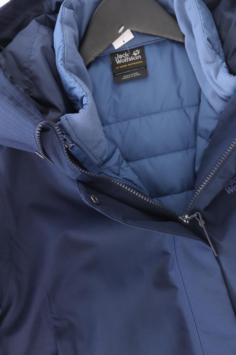 Jack Wolfskin Kapuzenmantel Gr. L blau aus Polyester