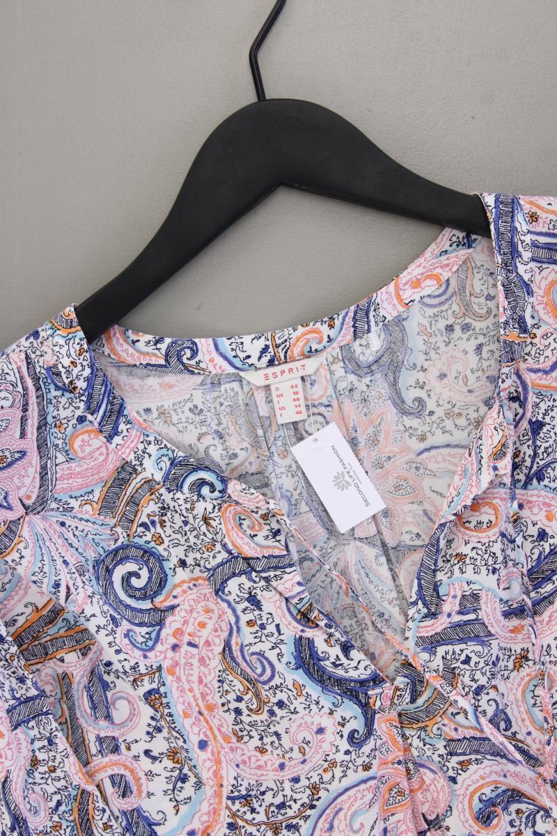 Esprit Langarmbluse Gr. 44 mit Paisleymuster mehrfarbig aus Viskose