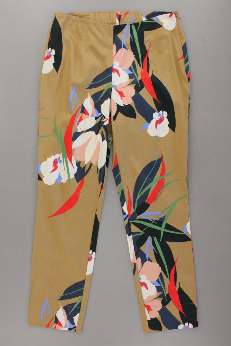Alba Moda Hose Gr. 36 mit Blumenmuster mehrfarbig aus Baumwolle