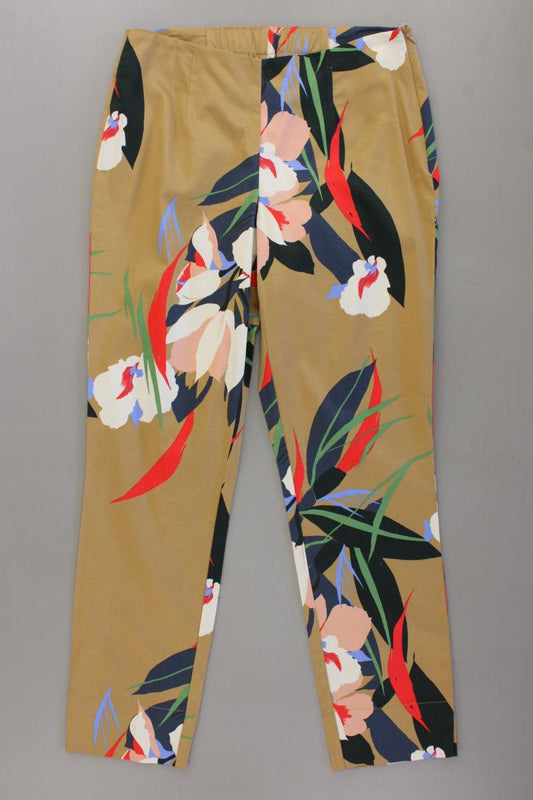 Alba Moda Hose Gr. 36 mit Blumenmuster mehrfarbig aus Baumwolle