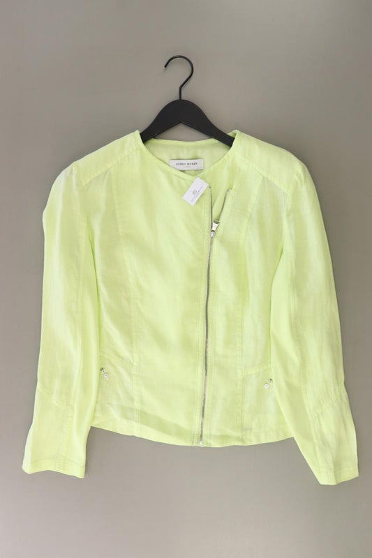 Gerry Weber Regular Jacke Gr. 44 grün aus Leinen