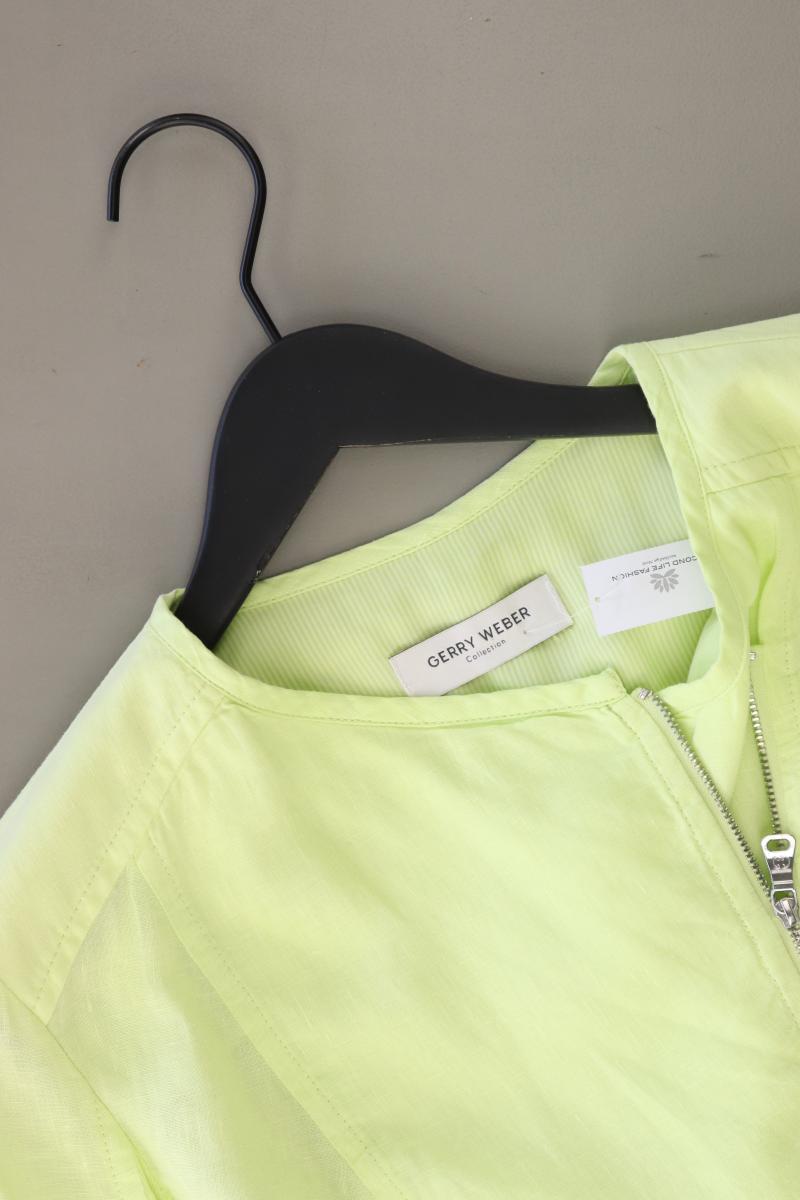Gerry Weber Regular Jacke Gr. 44 grün aus Leinen