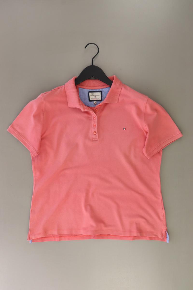 PECKOTT Poloshirt Gr. 44 Kurzarm orange aus Baumwolle