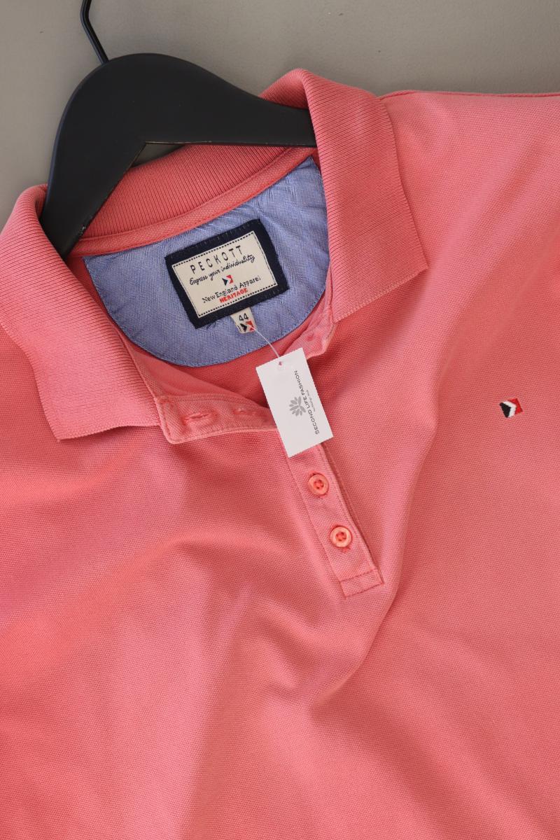 PECKOTT Poloshirt Gr. 44 Kurzarm orange aus Baumwolle