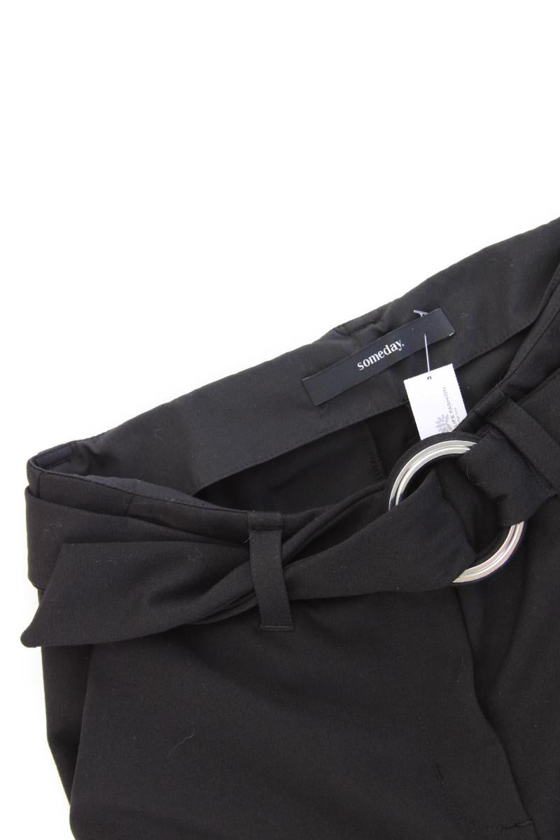 someday. Stoffhose Chilani Gr. 36 mit Gürtel schwarz aus Viskose
