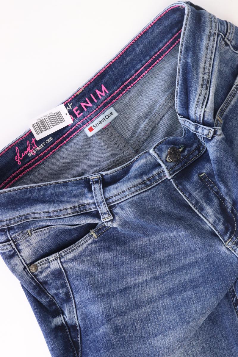 Street One Regular Jeans Gr. W30/L30 blau aus Baumwolle