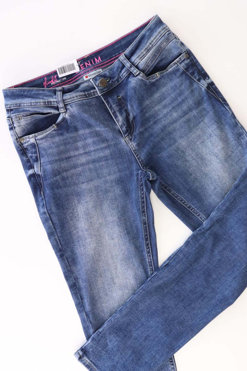 Street One Regular Jeans Gr. W30/L30 blau aus Baumwolle